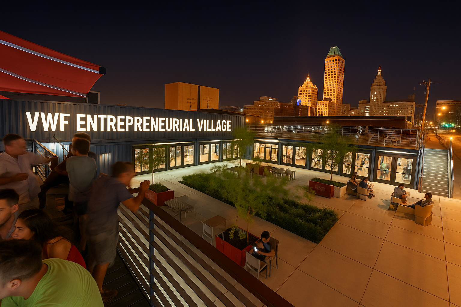 Entrepreneur Empowerment Hub container retail village concept with affordable space